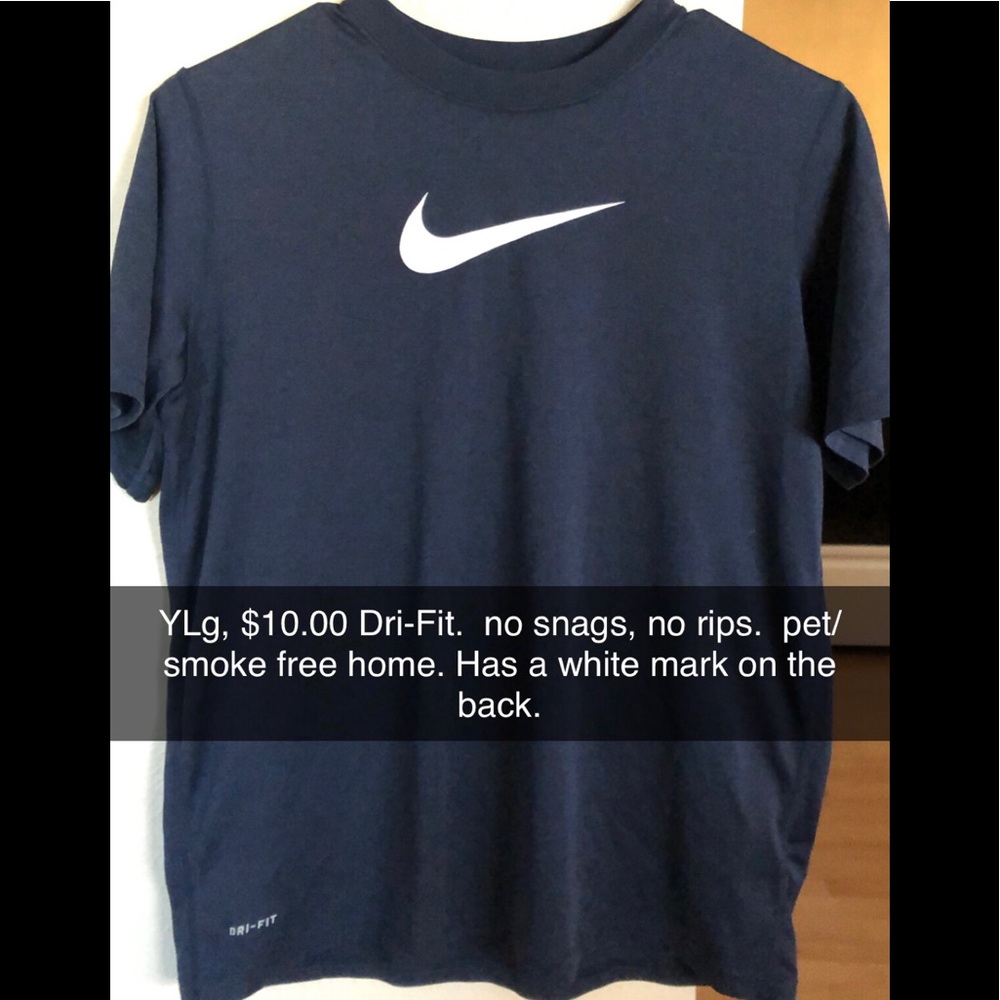Youth Large Nike Dri-Fit Navy blue